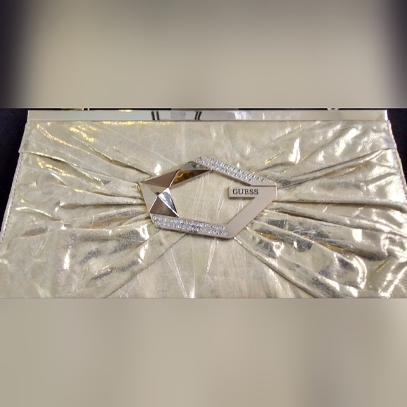 Guess Gold Clutch Bag - Picture 8 of 8